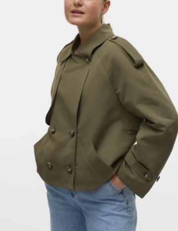 Trench scurt Vero Moda, kaki