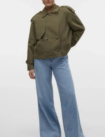 Trench scurt Vero Moda, kaki