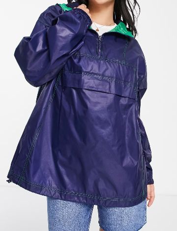 Jachetă de ploaie ASOS, albastru