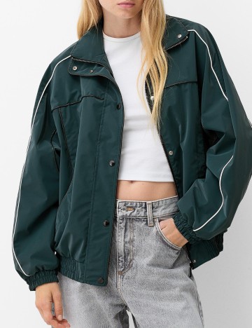 Jachetă Bershka, verde