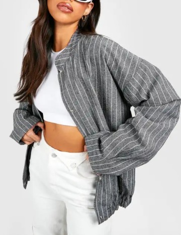 Jachetă Boohoo, gri