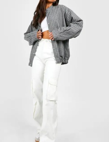 Jachetă Boohoo, gri