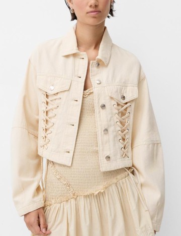 Jachetă Bershka, bej