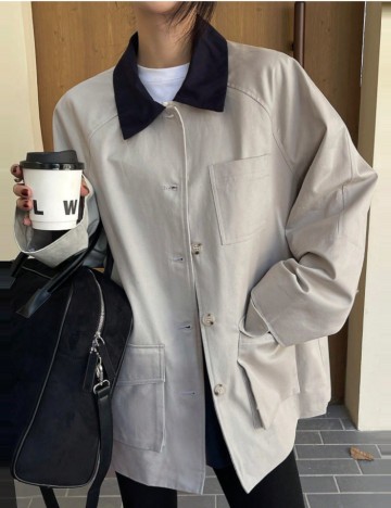 Jachetă Shein DAZY, gri