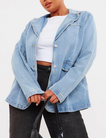 Sacou de blugi PRETTYLITTLETHING, albastru