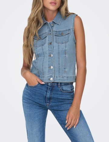 Vestă de blugi Only, albastru