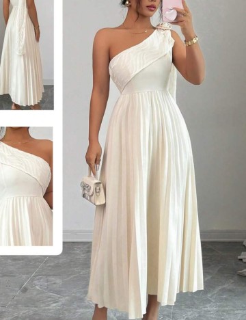 Rochie midi Shein, crem