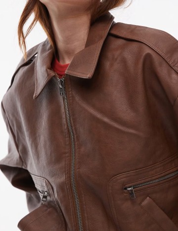 Jachetă Topshop, maro