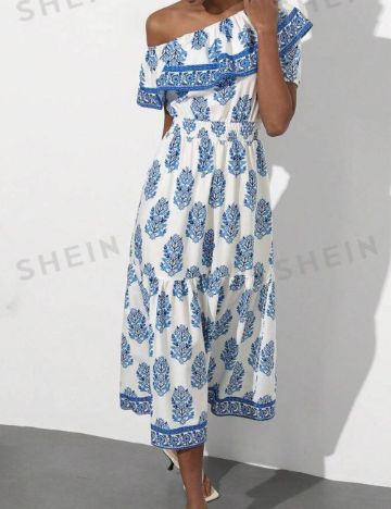 Rochie midi Shein, mix culori