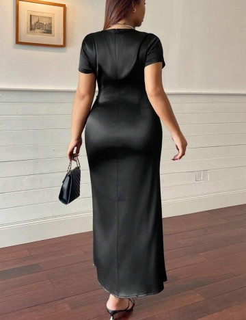 Rochie maxi Shein Curve+, negru