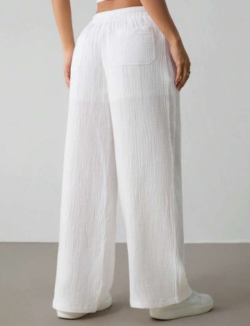 Pantaloni Shein, alb