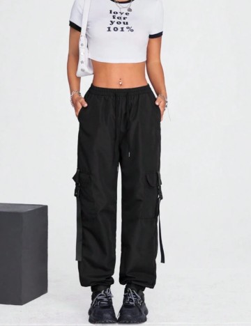 Pantaloni Shein, negru