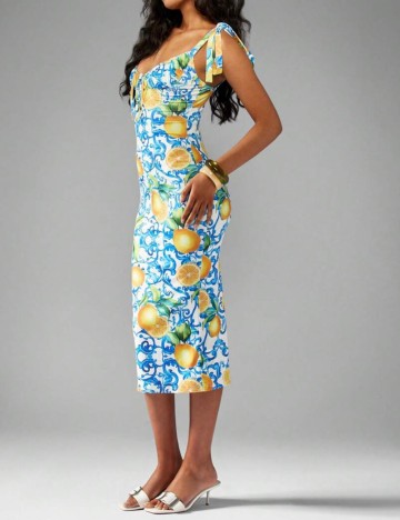 Rochie midi Shein Missguided, mix culori