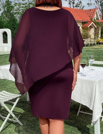 Rochie midi Shein Curve+, mov