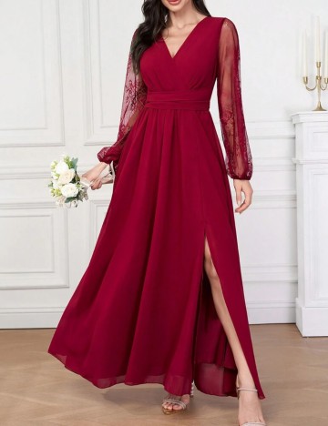 Rochie maxi Shein, vișiniu