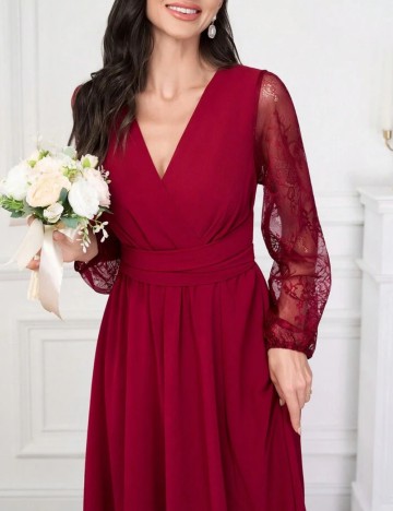 Rochie maxi Shein, vișiniu