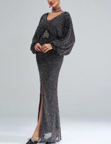 Rochie de ocazie Shein Miss Ord, negru