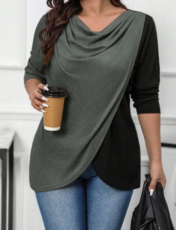 Bluză Shein Curve+, mix culori