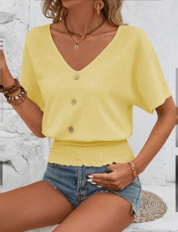 Cămașă Shein, galben