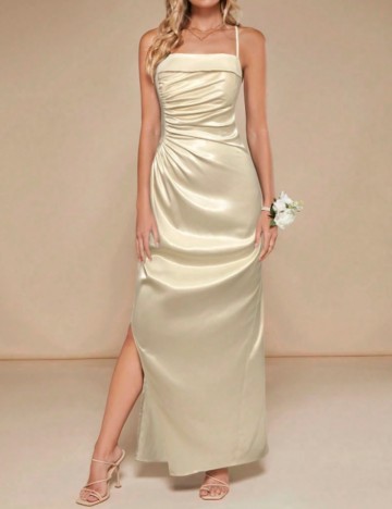 Rochie maxi Shein, crem