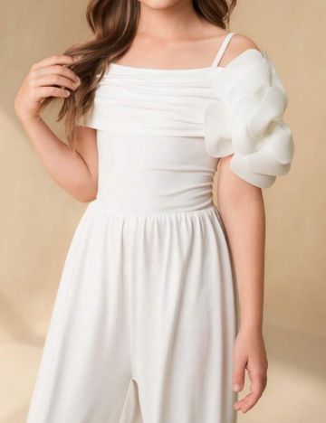 Salopetă Shein, alb