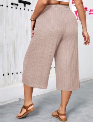 Pantaloni Shein Curve+, roz