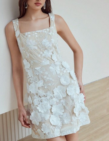 Rochie mini Shein, crem