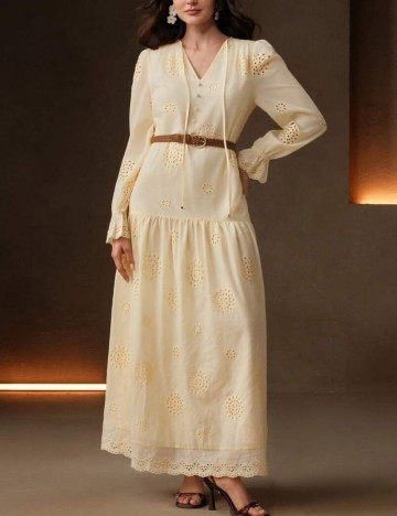 Rochie maxi Shein Anewsta, galben