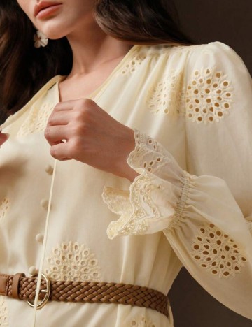 Rochie maxi Shein Anewsta, galben