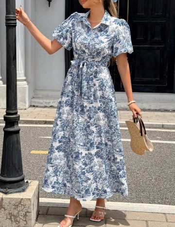 Rochie midi Shein, mix culori