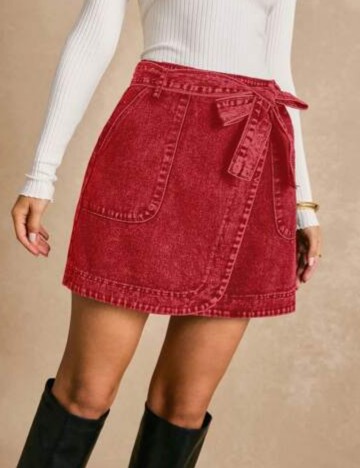Fustă mini Shein, roșu