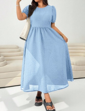 Rochie maxi Shein Curve+, albastru