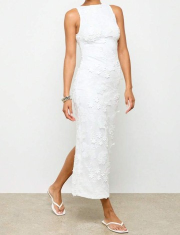 Rochie midi Shein, alb