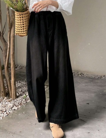 Jeans Shein DAZY, negru