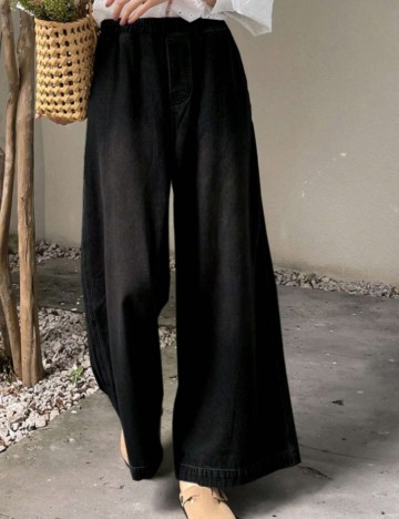 Jeans Shein DAZY, negru