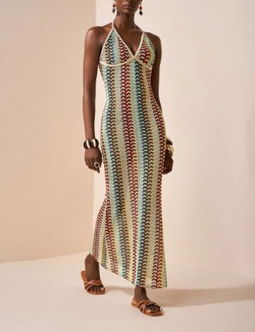 Rochie maxi Shein, mix culori