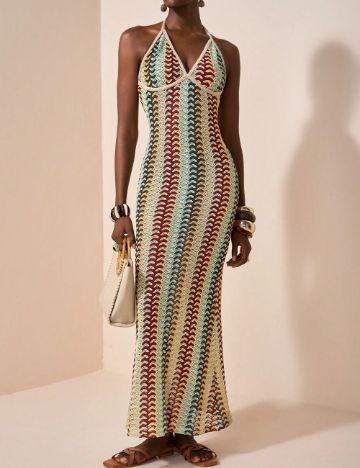 Rochie maxi Shein, mix culori