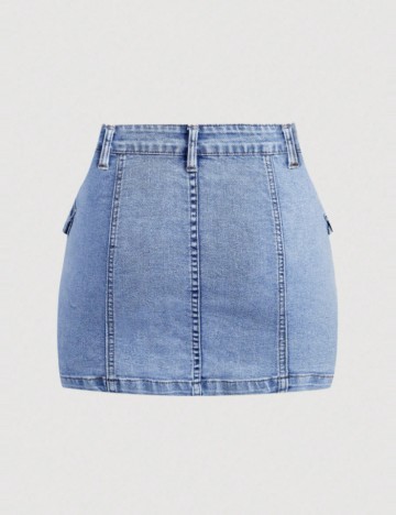 Fustă mini Shein, albastru
