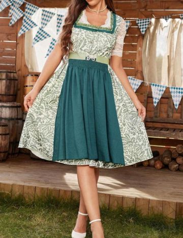 Rochie midi Shein, mix culori