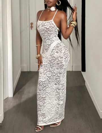 Rochie maxi Shein, alb