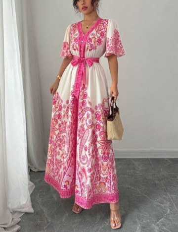 Rochie maxi Shein, mix culori