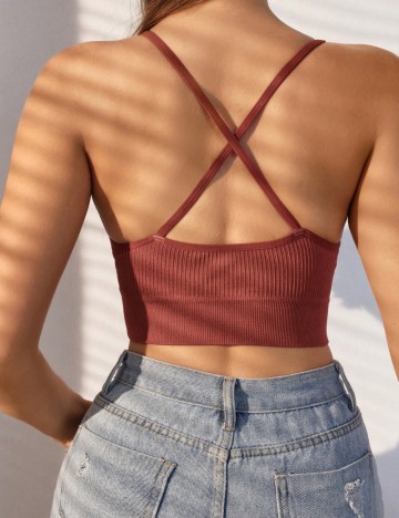 Bustieră Shein, cărămiziu