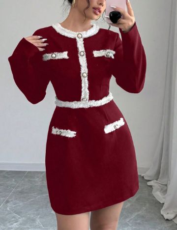 Rochie mini Shein, vișiniu