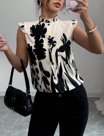 Cămașă cu mânecă scurtă Shein, mix culori