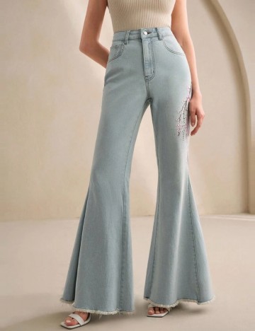 Jeans Shein Anewsta, albastru