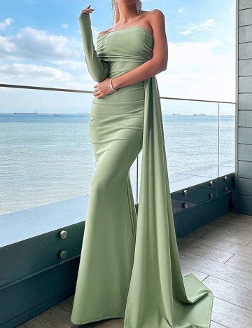 Rochie maxi Shein, verde