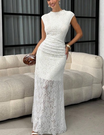 Rochie maxi Shein, alb