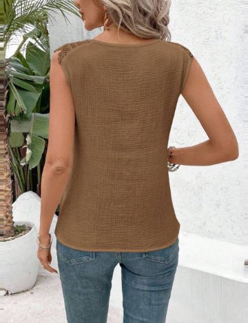 Cămașă Shein, maro