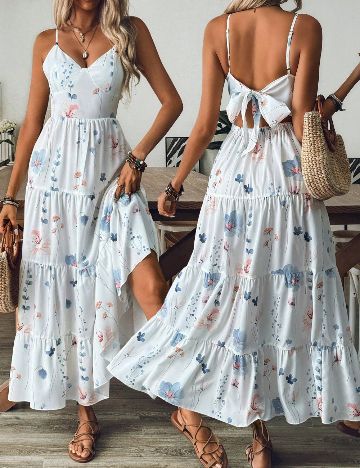 Rochie maxi Shein, mix culori