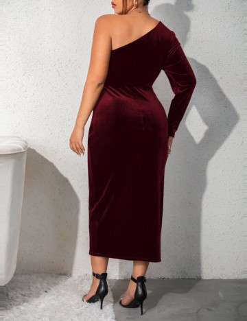 Rochie midi Shein, vișiniu